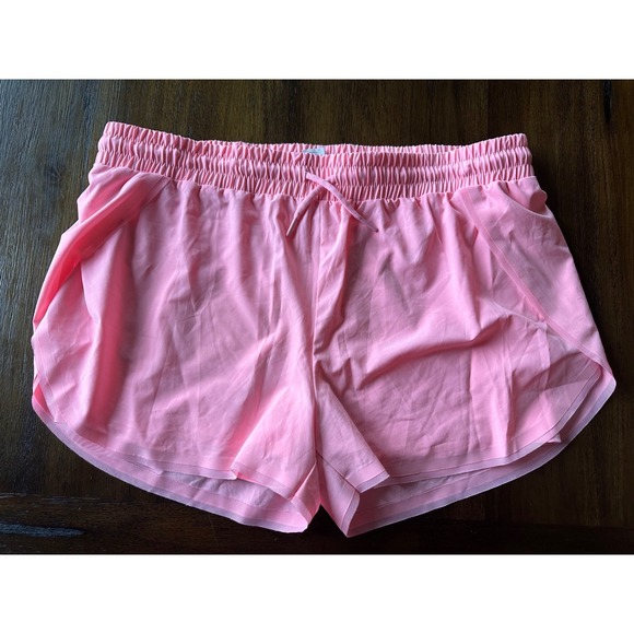 Zyia Active Pants - Zyia Active Pink Mesh Trim Running Shorts with Liner XXL Womens Athleisure